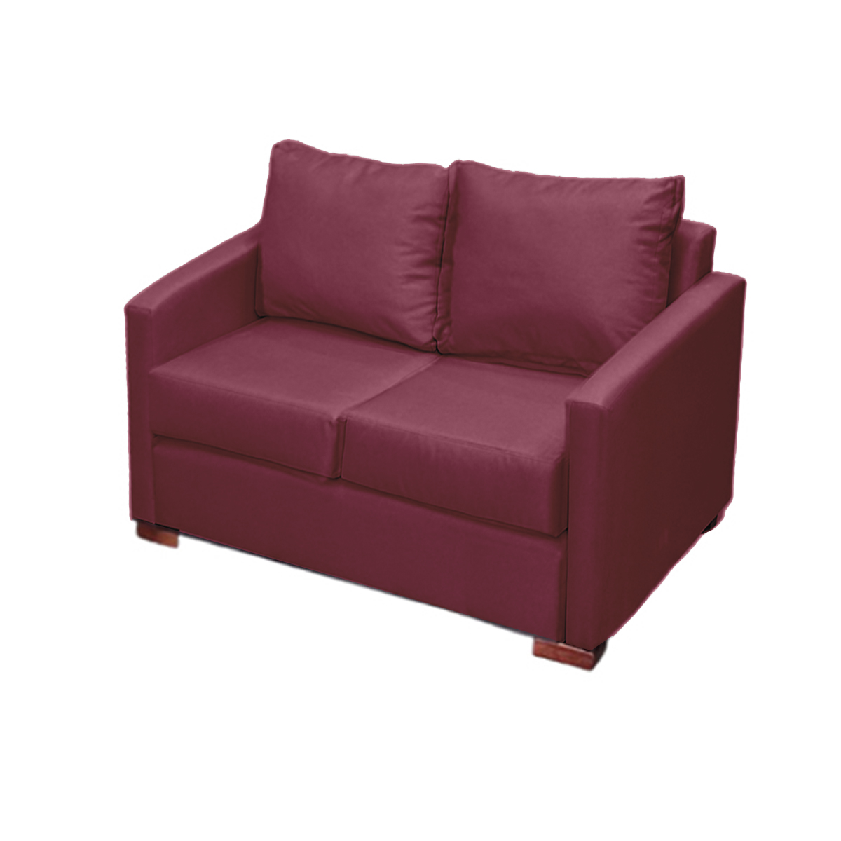 SOFA 2 CUERPOS TELA EN COLOR ROJO DKORA MODELO JADE - 4