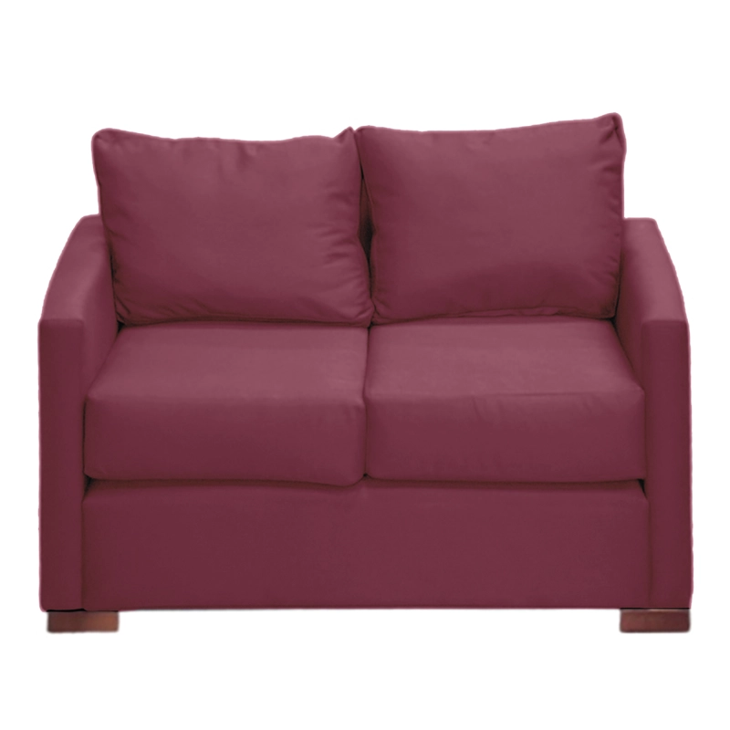 SOFA 2 CUERPOS TELA EN COLOR ROJO DKORA MODELO JADE - 5