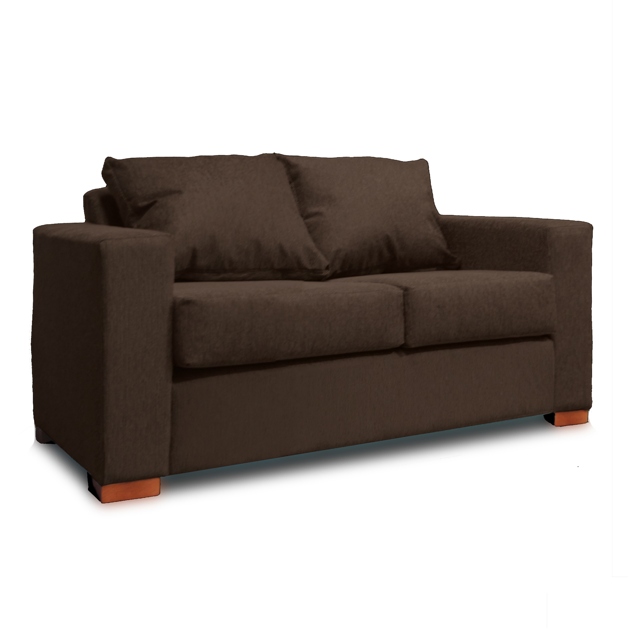 SOFA 2 CUERPOS CAFE DKORA MODELO CEDRIC - 1