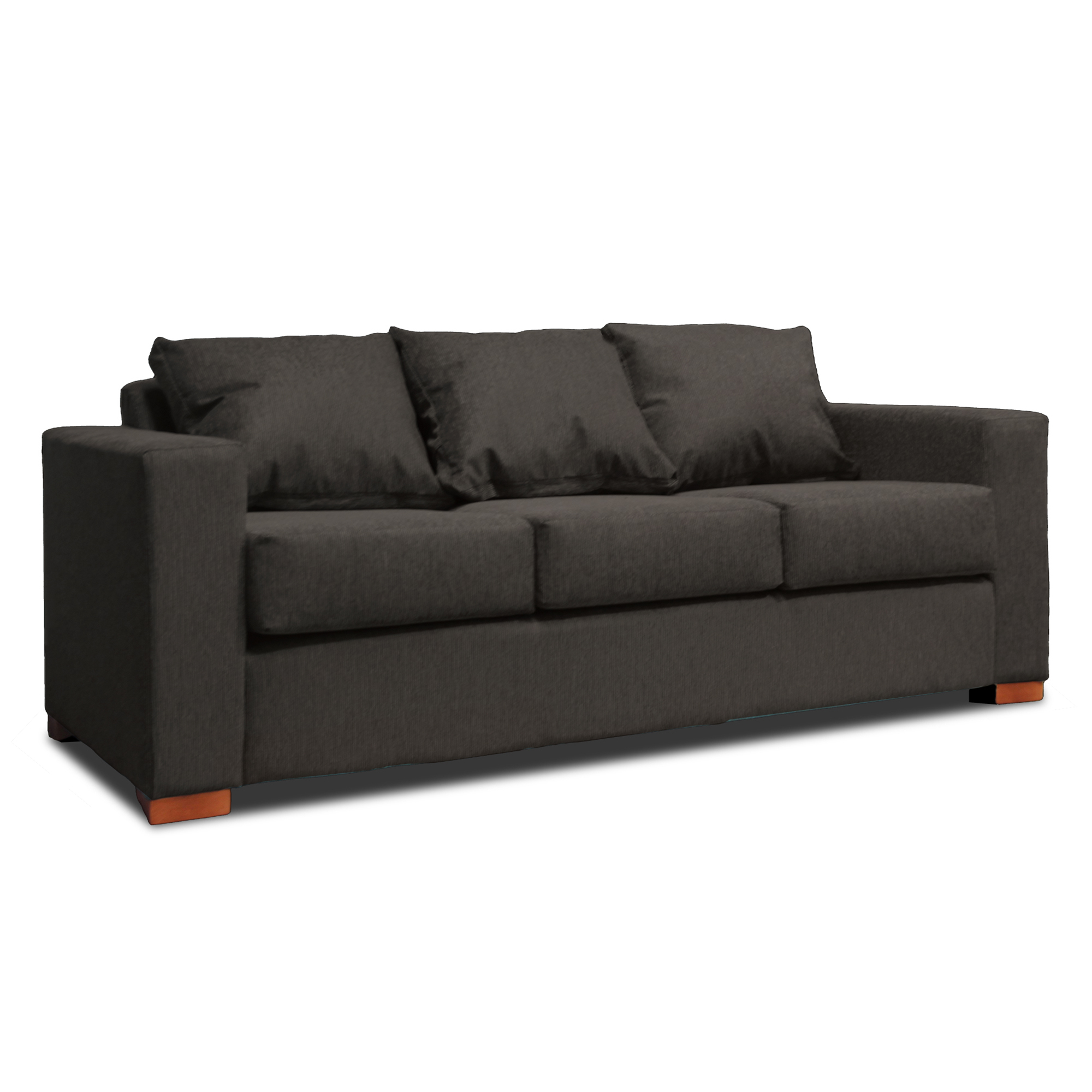 SOFA 3 CUERPOS GRIS DKORA MODELO CEDRIC - 1