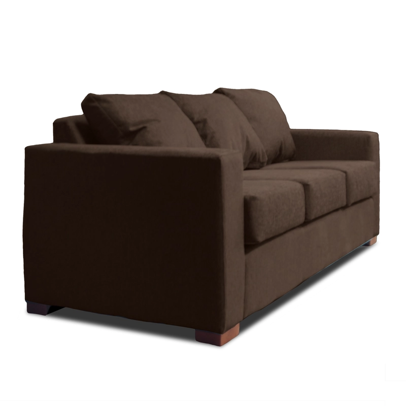 SOFA 3 CUERPOS CAFE DKORA MODELO CEDRIC - 2