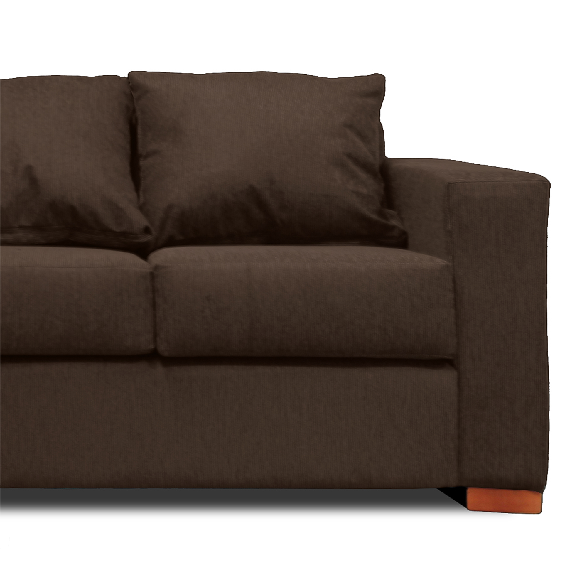 SOFA 3 CUERPOS CAFE DKORA MODELO CEDRIC - 4