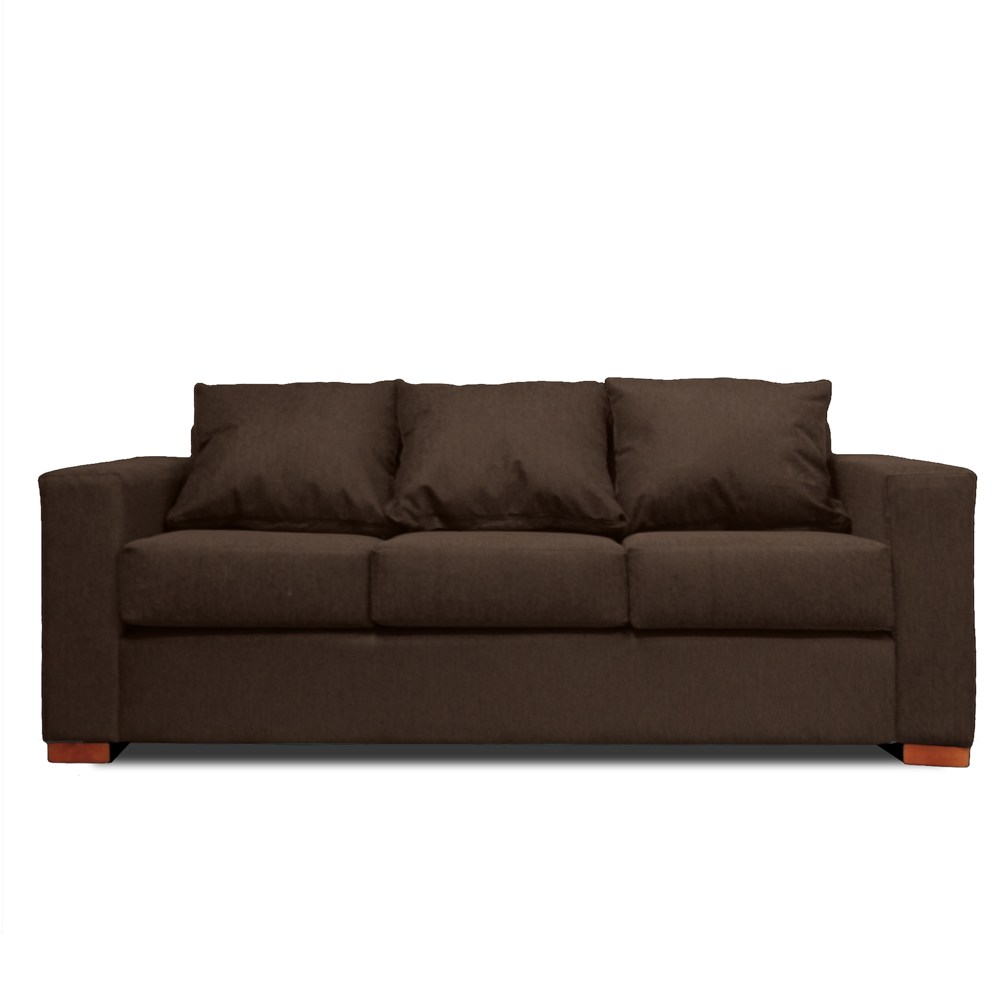 SOFA 3 CUERPOS CAFE DKORA MODELO CEDRIC - 5