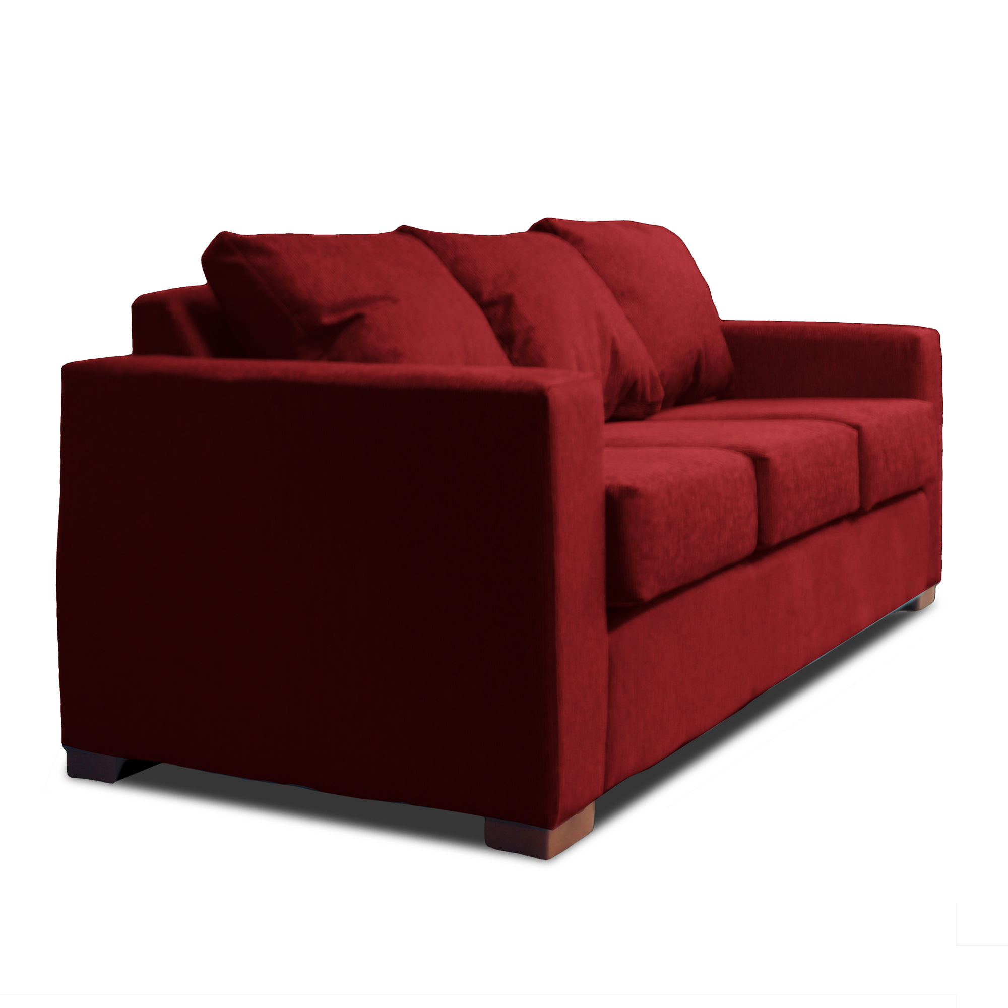 SOFA 3 CUERPOS ROJO DKORA MODELO CEDRIC - 2