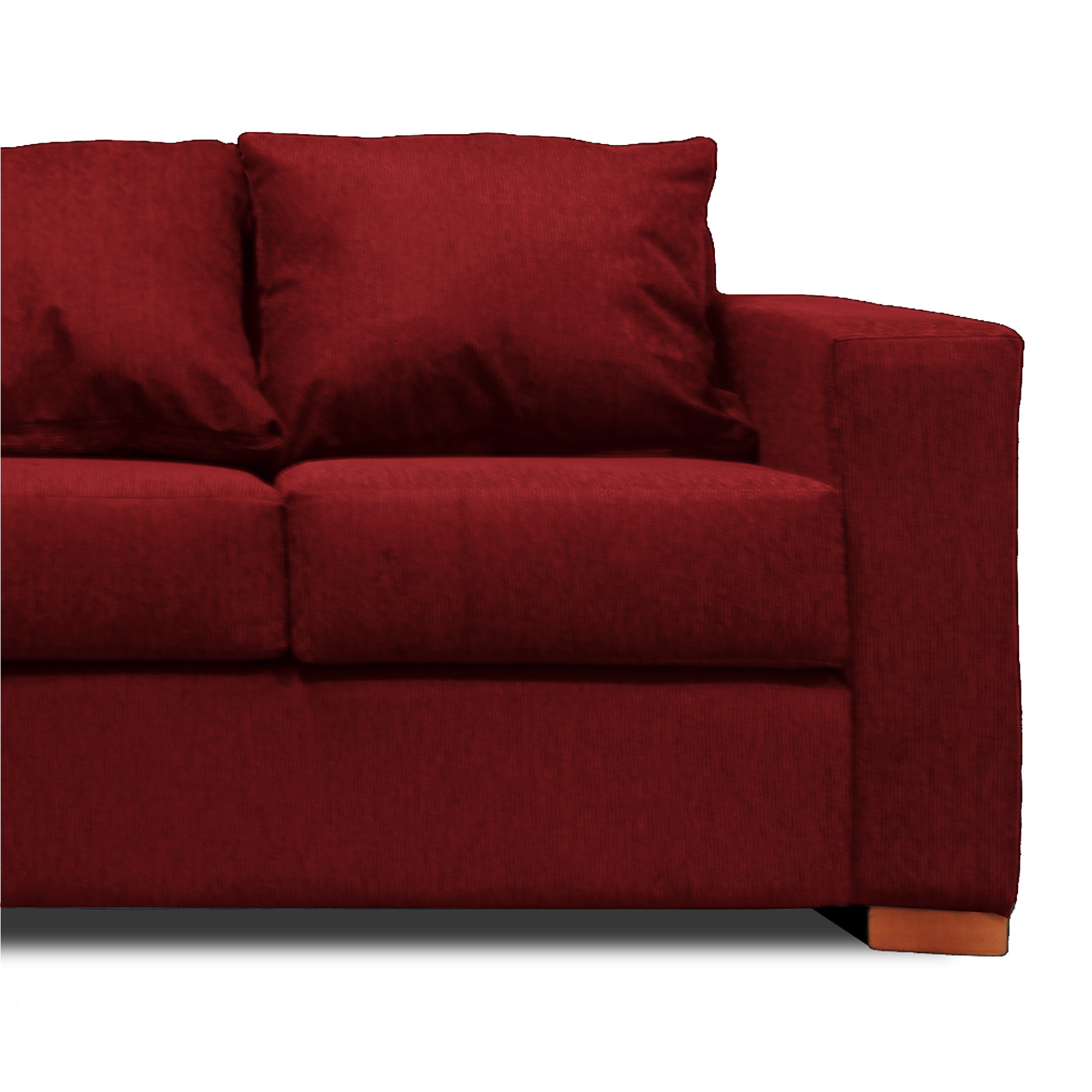 SOFA 3 CUERPOS ROJO DKORA MODELO CEDRIC - 4