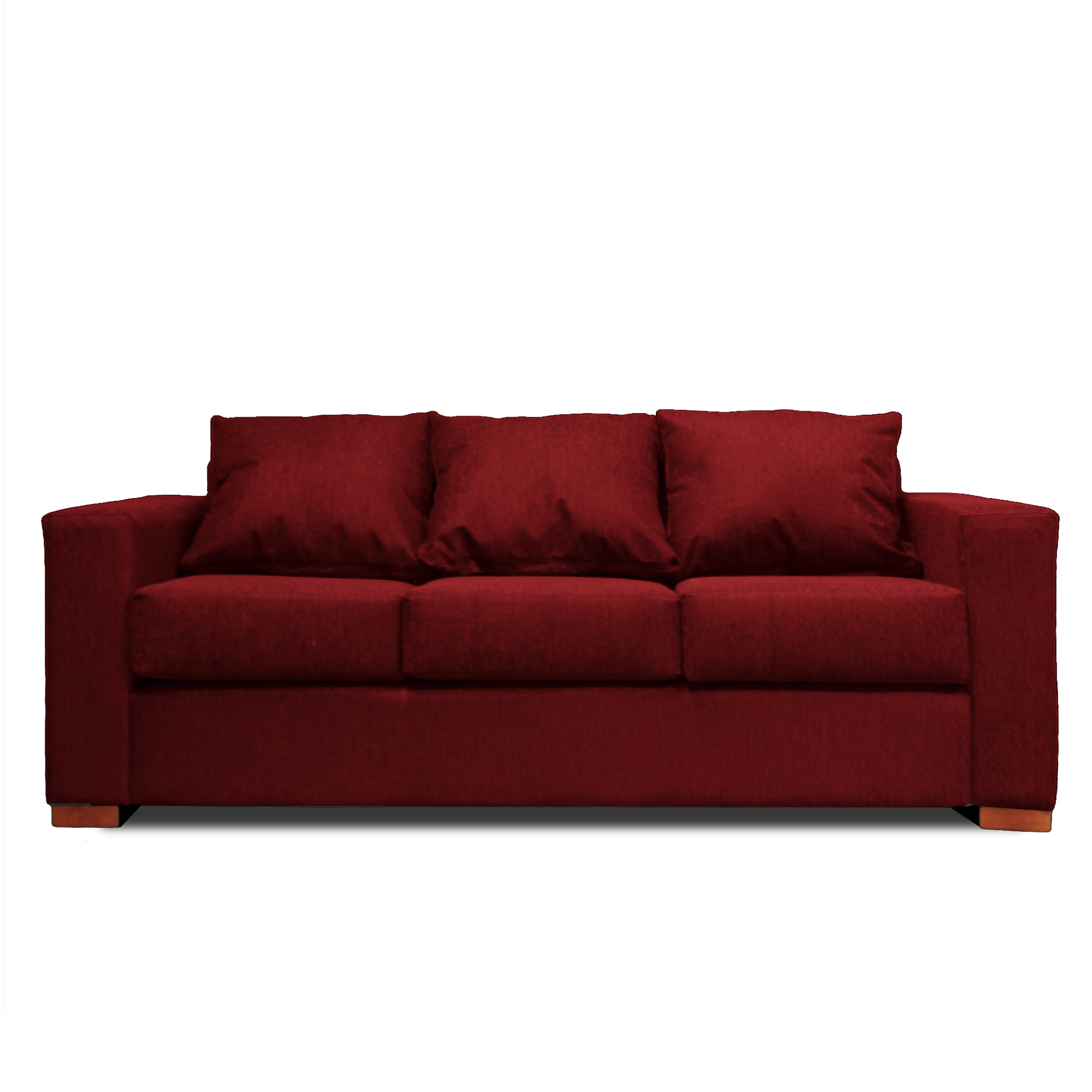 SOFA 3 CUERPOS ROJO DKORA MODELO CEDRIC - 5