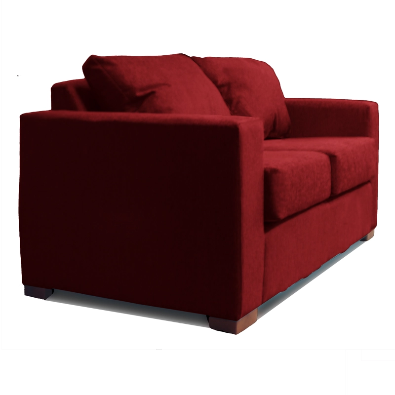 SOFA 2 CUERPOS ROJO DKORA MODELO CEDRIC - 2
