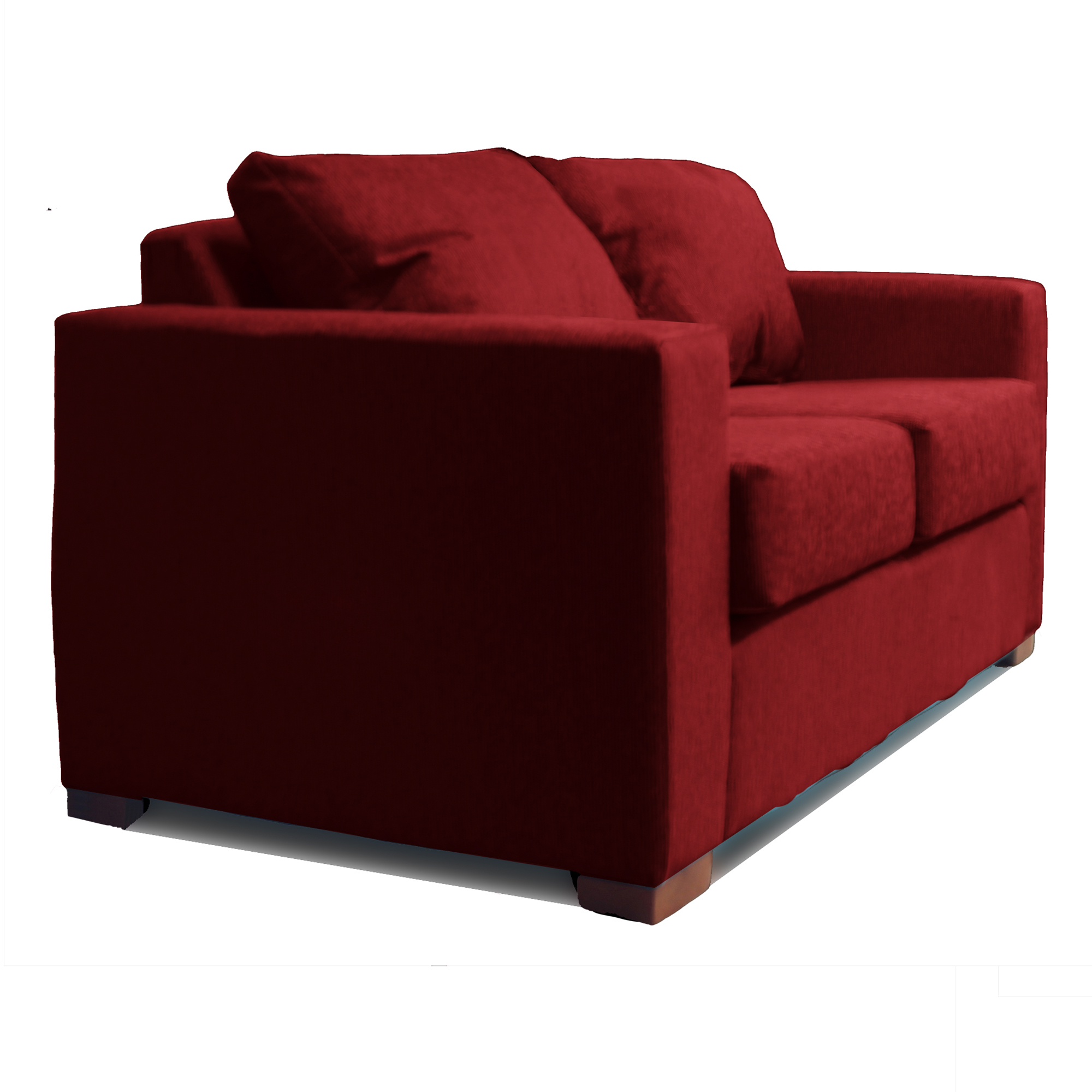 SOFA 2 CUERPOS ROJO DKORA MODELO CEDRIC - 2