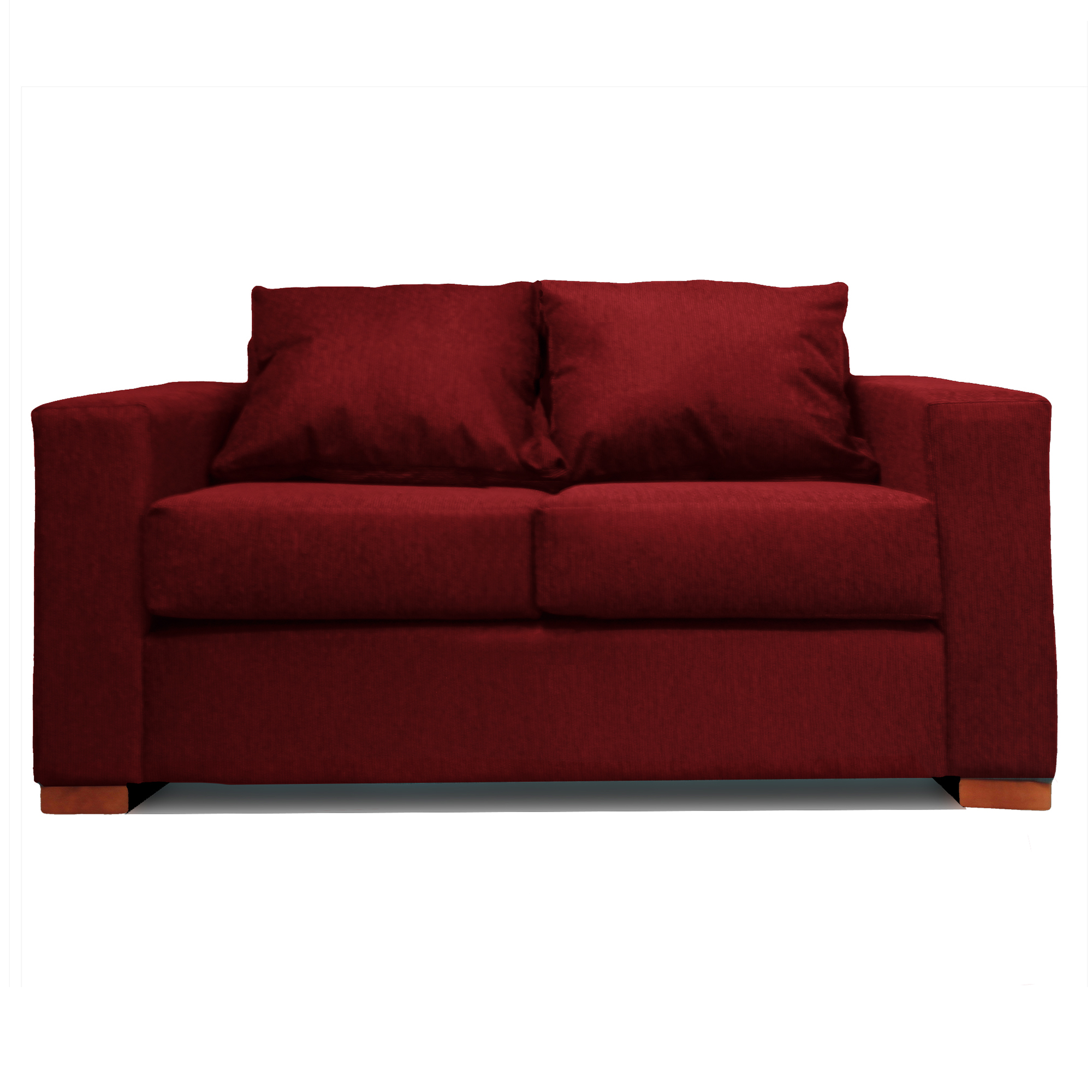 SOFA 2 CUERPOS ROJO DKORA MODELO CEDRIC - 5