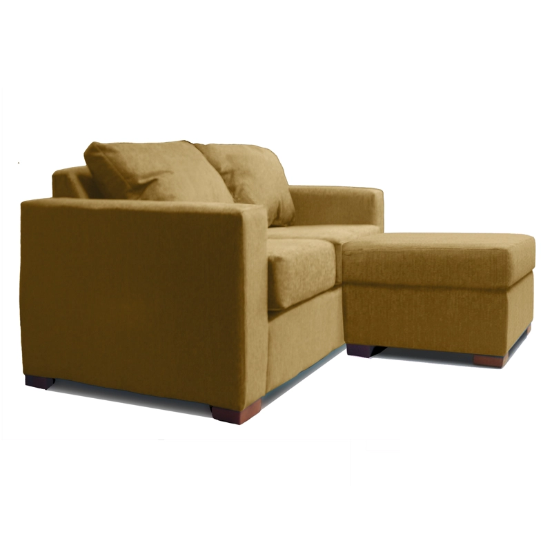 SOFA SECCIONAL DERECHO 2 CUERPOS BEIGE DKORA MODELO LENA - 2