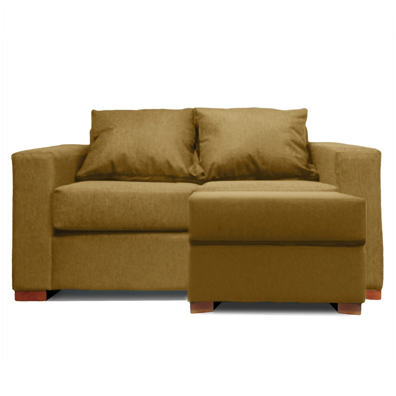 SOFA SECCIONAL DERECHO 2 CUERPOS BEIGE DKORA MODELO LENA - 4
