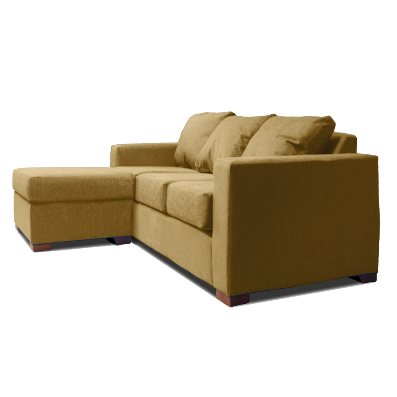 SOFA SECCIONAL IZQUIERDO 3 CUERPOS BEIGE DKORA MODELO LENA - 2