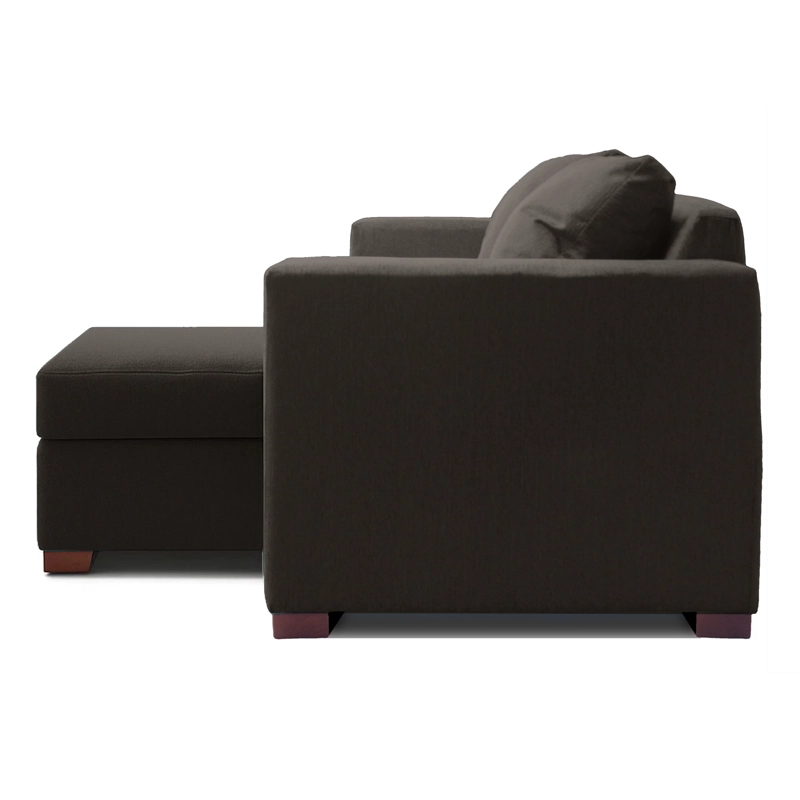 SOFA SECCIONAL IZQUIERDO 2 CUERPOS GRIS DKORA MODELO LENA - 3