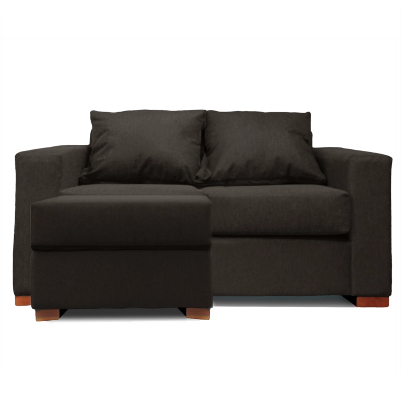 SOFA SECCIONAL IZQUIERDO 2 CUERPOS GRIS DKORA MODELO LENA - 4