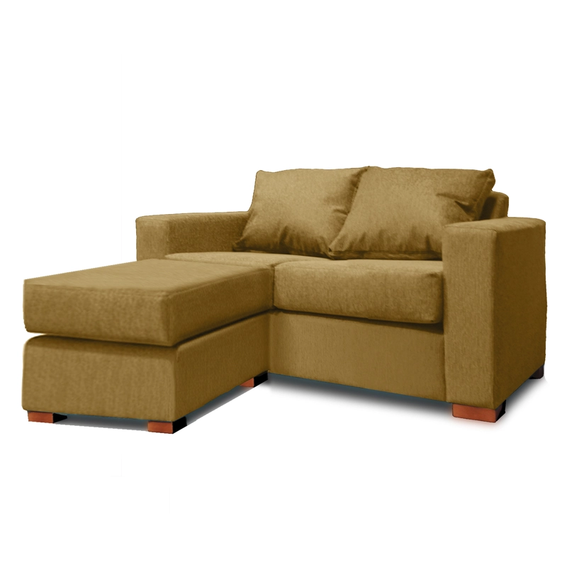 SOFA SECCIONAL IZQUIERDO 2 CUERPOS BEIGE DKORA MODELO LENA - 1