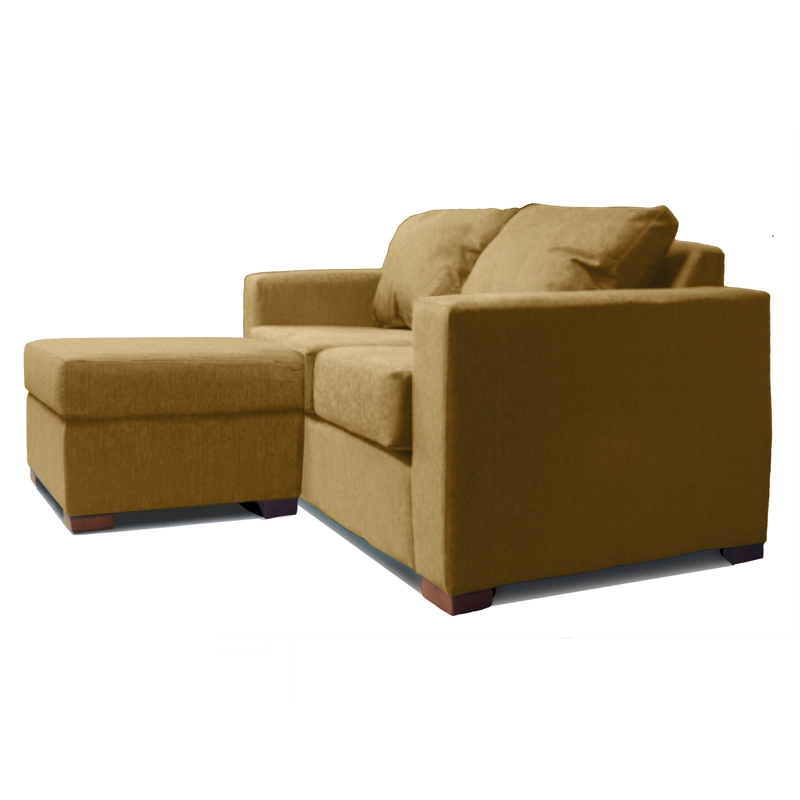 SOFA SECCIONAL IZQUIERDO 2 CUERPOS BEIGE DKORA MODELO LENA - 2