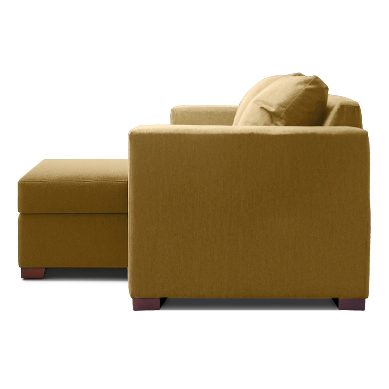 SOFA SECCIONAL IZQUIERDO 2 CUERPOS BEIGE DKORA MODELO LENA - 3