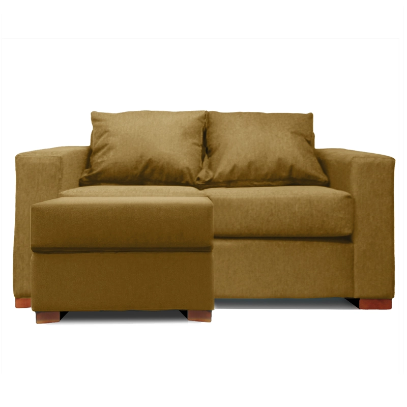 SOFA SECCIONAL IZQUIERDO 2 CUERPOS BEIGE DKORA MODELO LENA - 4