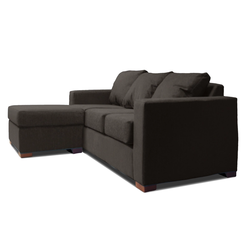 SOFA SECCIONAL IZQUIERDO 3 CUERPOS GRIS DKORA MODELO LENA - 2