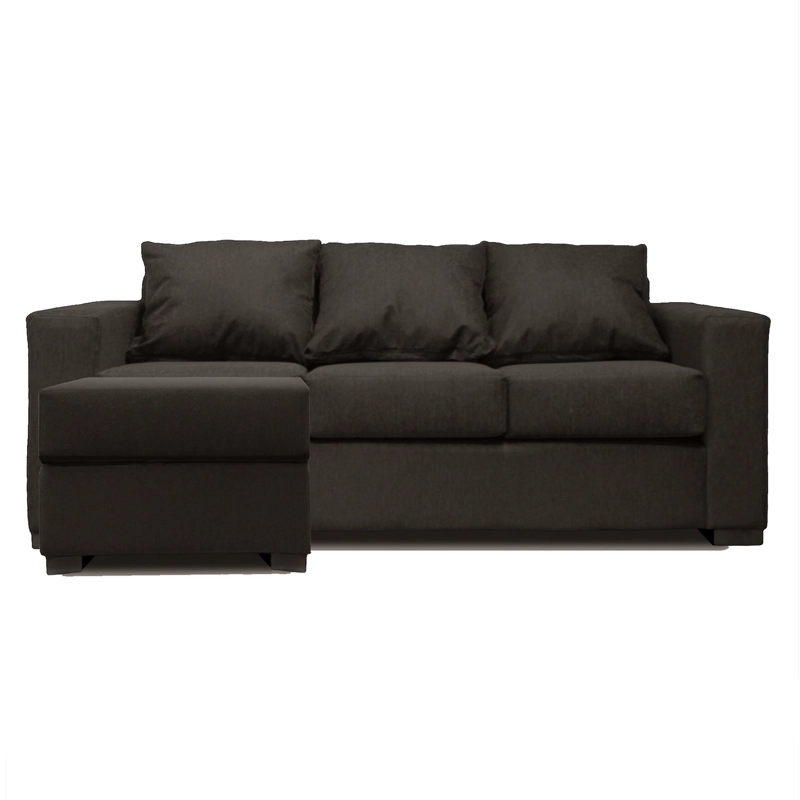 SOFA SECCIONAL IZQUIERDO 3 CUERPOS GRIS DKORA MODELO LENA - 4