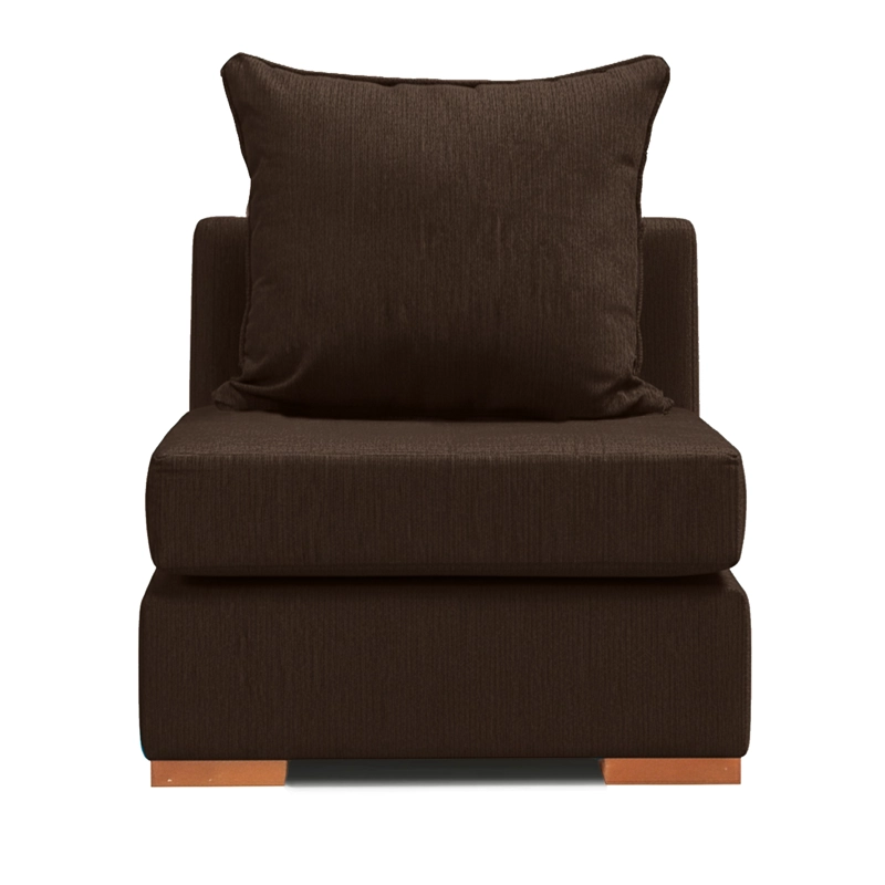 SOFA 1 CUERPO CAFE DKORA MODELO EVANS - 2