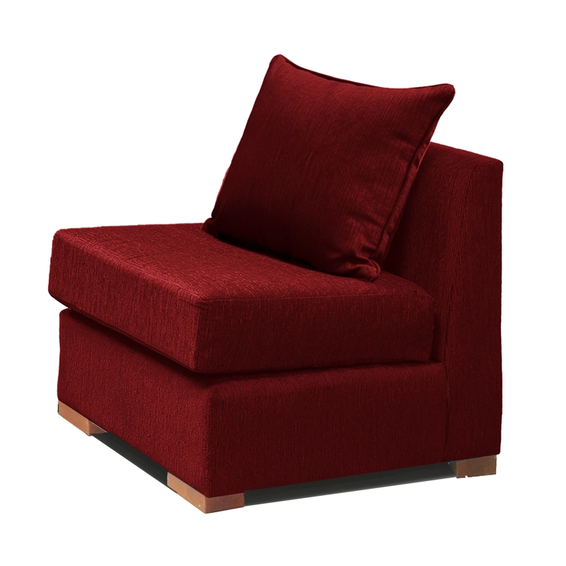 SOFA 1 CUERPO ROJO DKORA MODELO EVANS - 4
