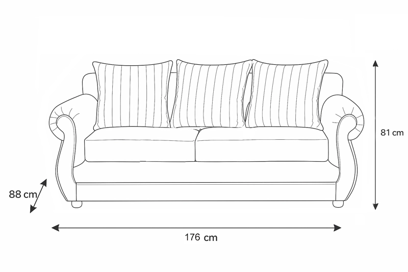 SOFA 3 CUERPOS BRITTANY 3CALIPSO - 2