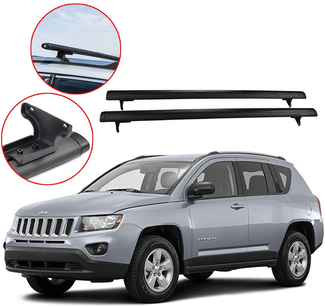 BARRAS SUNSING PORTAEQUIPAJES JEEP COMPASS NEGRAS 2011-2016 - 1