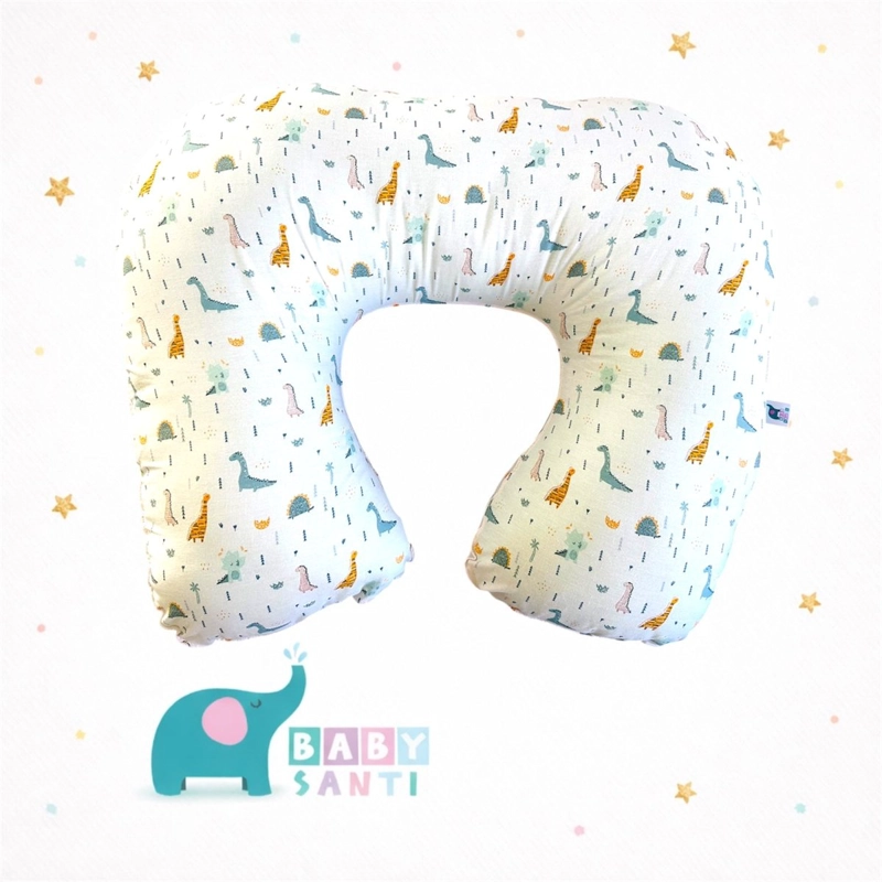 COJIN DE LACTANCIA BABY SANTI ESTAMPADO DINOSAURIOS - 1