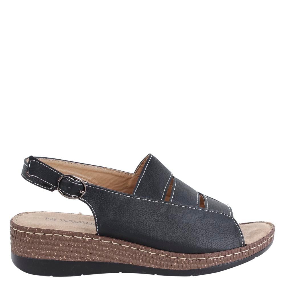 SANDALIAS MUJER NEW WALK NEGRO CASUAL 160-2-90 (35-40) - 2