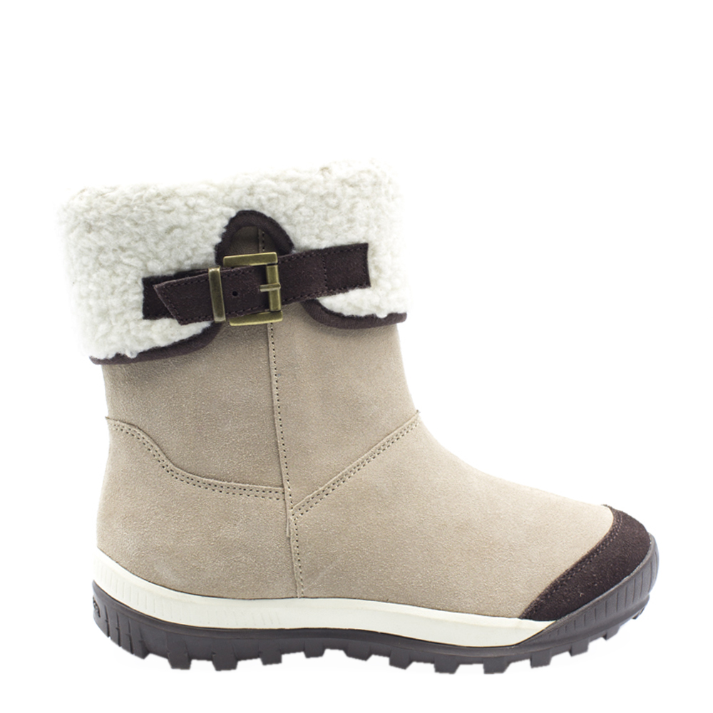 BOTÍN CUERO BEIGE NEW WALK PELUDO CASUAL - 2