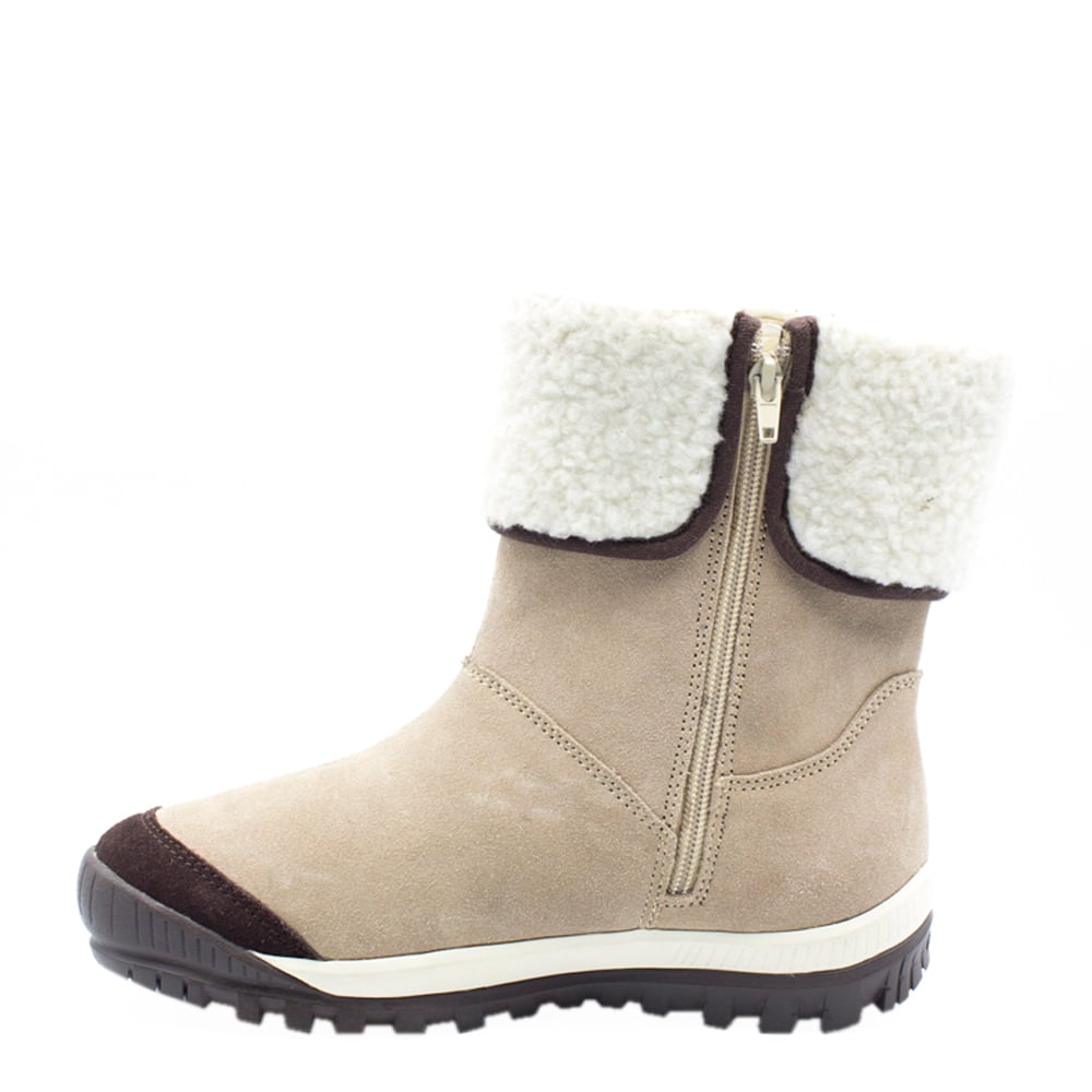 BOTÍN CUERO BEIGE NEW WALK PELUDO CASUAL - 3