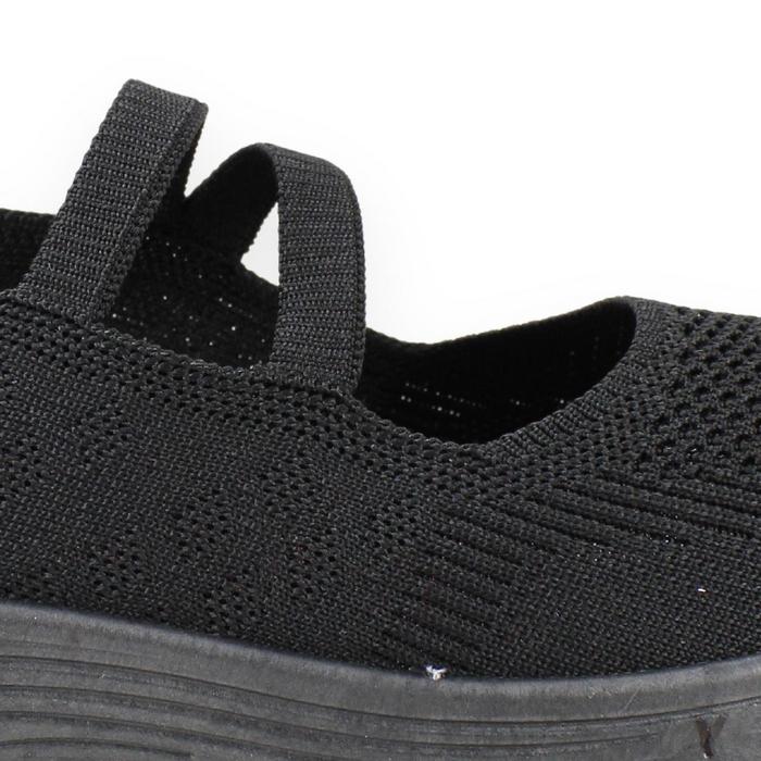 ZAPATILLAS MUJER NEW WALK CASUALES NEGRO CINTA - 4