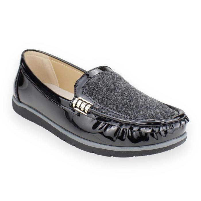 MOCASINES MUJER NEW WALK NEGRO CASUAL - 2