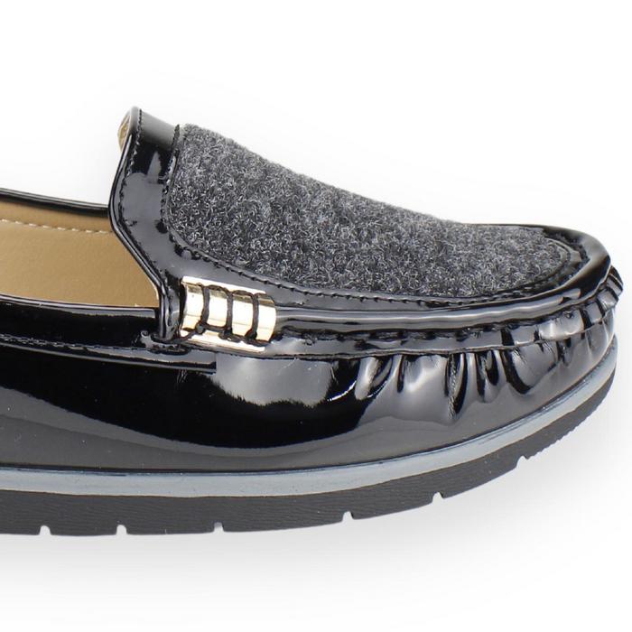 MOCASINES MUJER NEW WALK NEGRO CASUAL - 4
