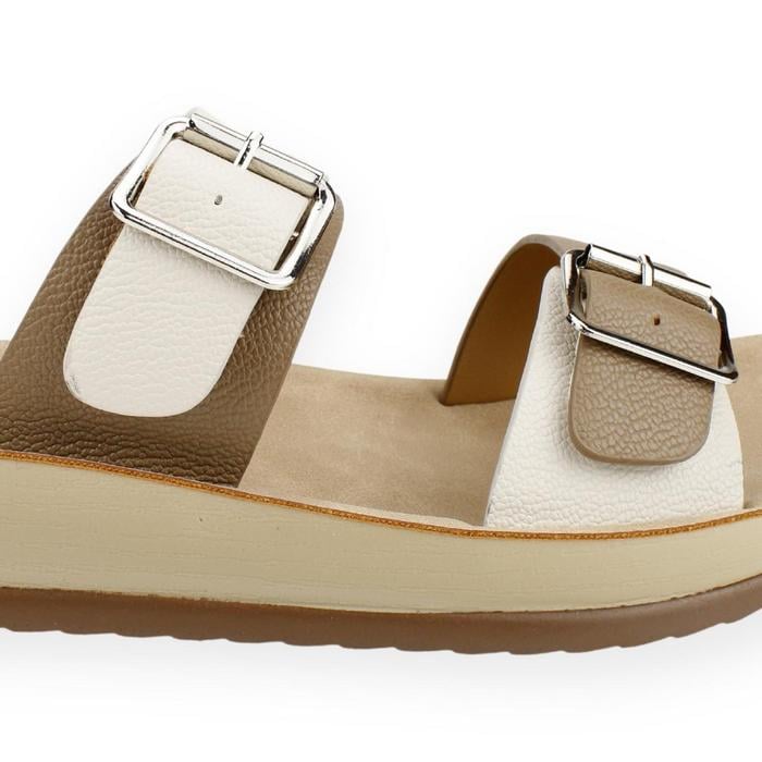 SANDALIA NEW WALK HEBILLAS BLANCA - 4
