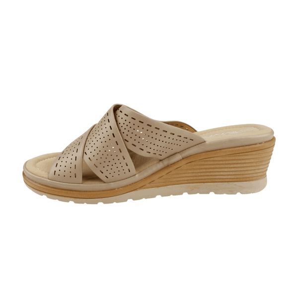 SANDALIAS MUJER NEW WALK TAUPE IRIS CONFORT - 3