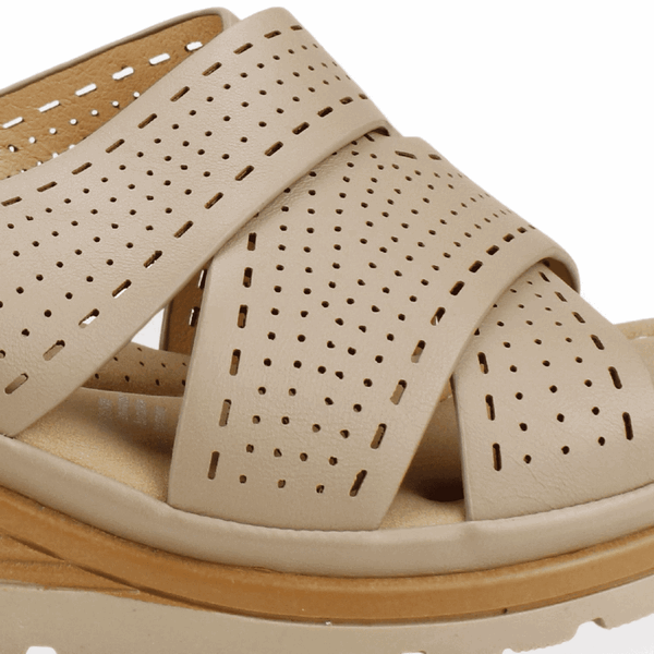 SANDALIAS MUJER NEW WALK TAUPE IRIS CONFORT - 4
