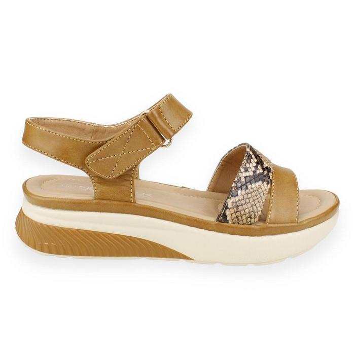 SANDALIAS MUJER NEW WALK CAFÉ CONFORT - 1