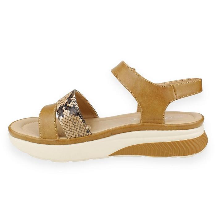 SANDALIAS MUJER NEW WALK CAFÉ CONFORT - 3