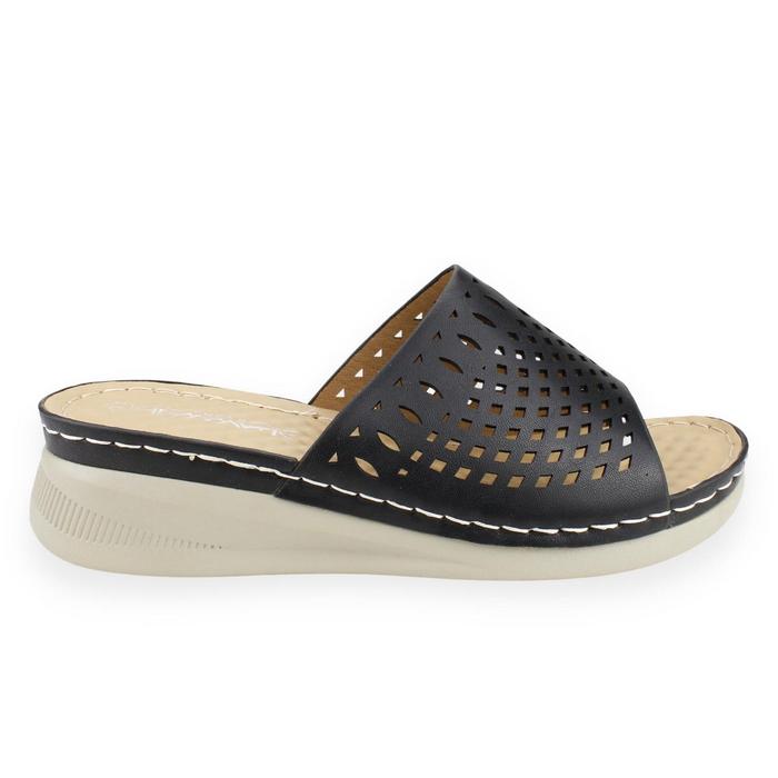 SANDALIAS MUJER NEW WALK NEGRO SLIP ON - 1