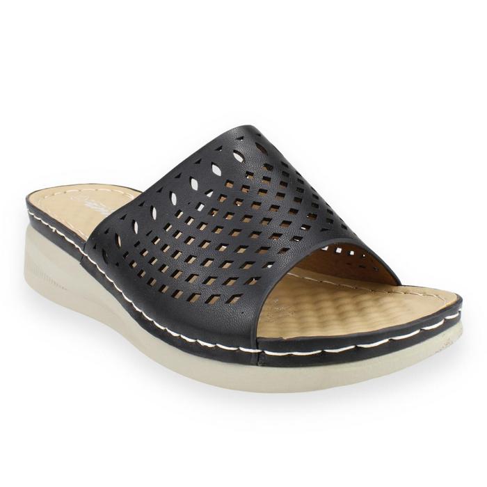 SANDALIAS MUJER NEW WALK NEGRO SLIP ON - 2