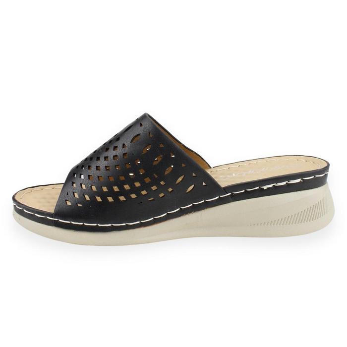 SANDALIAS MUJER NEW WALK NEGRO SLIP ON - 3