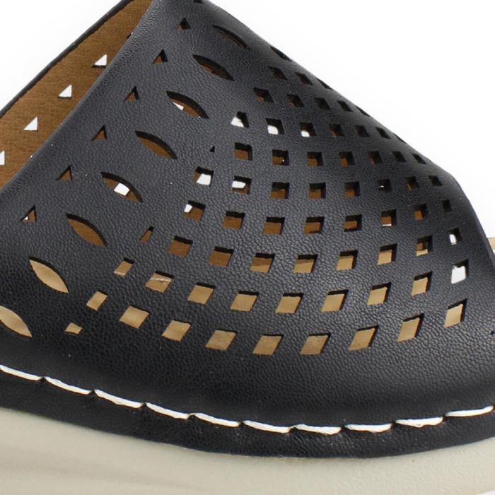 SANDALIAS MUJER NEW WALK NEGRO SLIP ON - 4