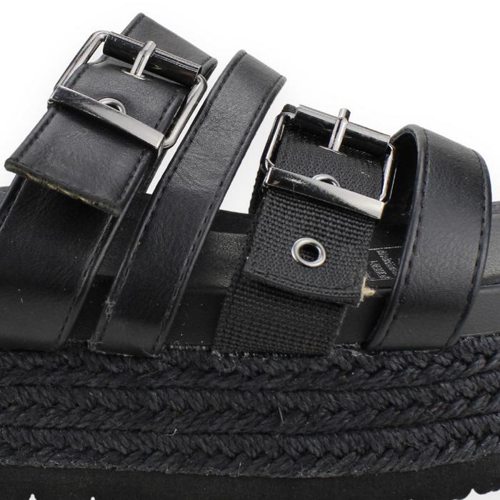 SANDALIAS MUJER NEW WALK NEGRO YUTE - 4