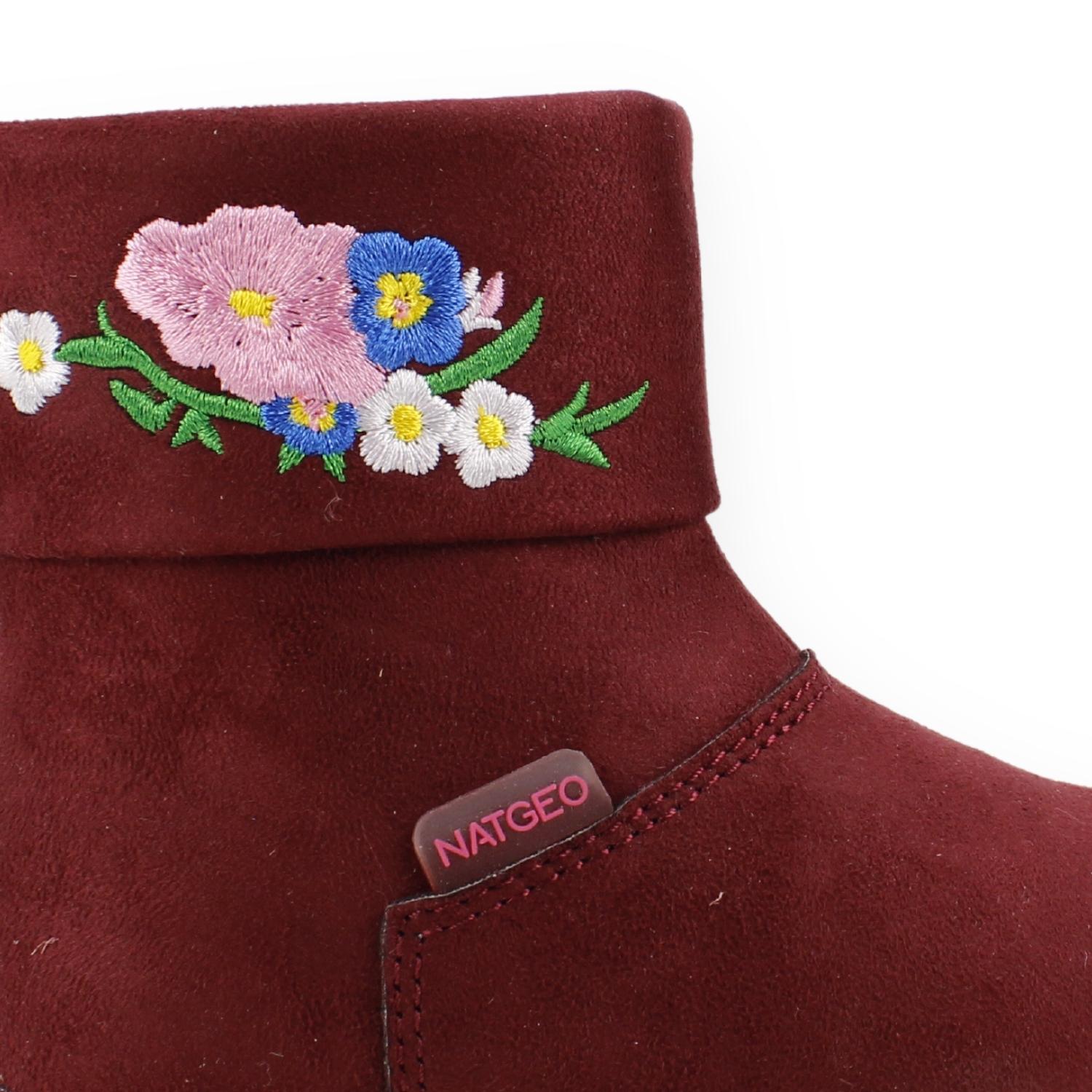 BOTÍN BURDEO NAT GEO KIDS BURGUNDY CASUAL - 5