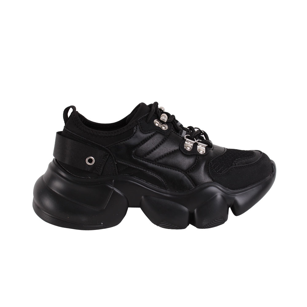ZAPATILLAS MUJER NEW WALK CASUALES NEGRO GUBBIO BLACK - 1