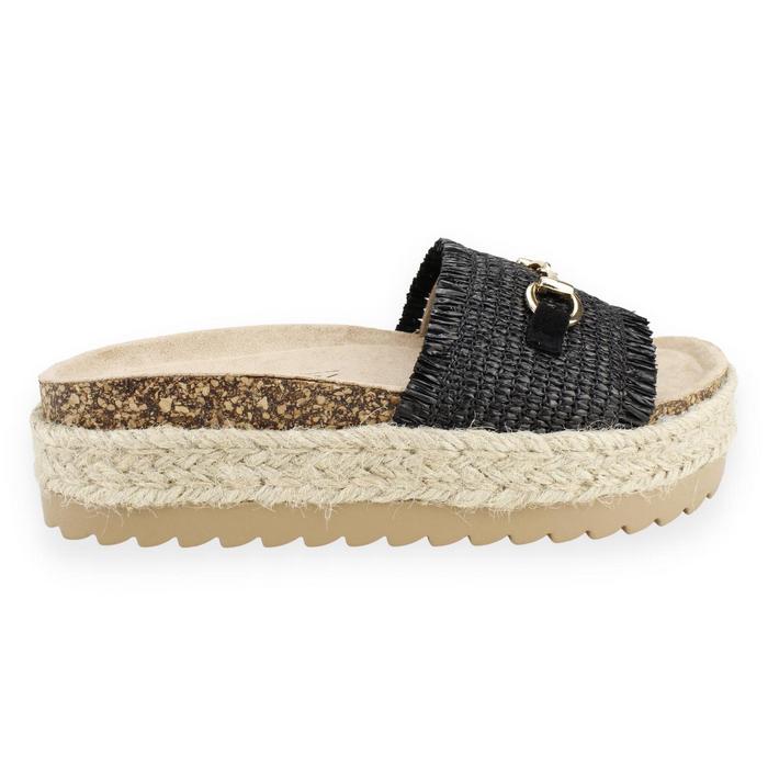 SANDALIAS MUJER NEW WALK NEGRO PLATAFORMA