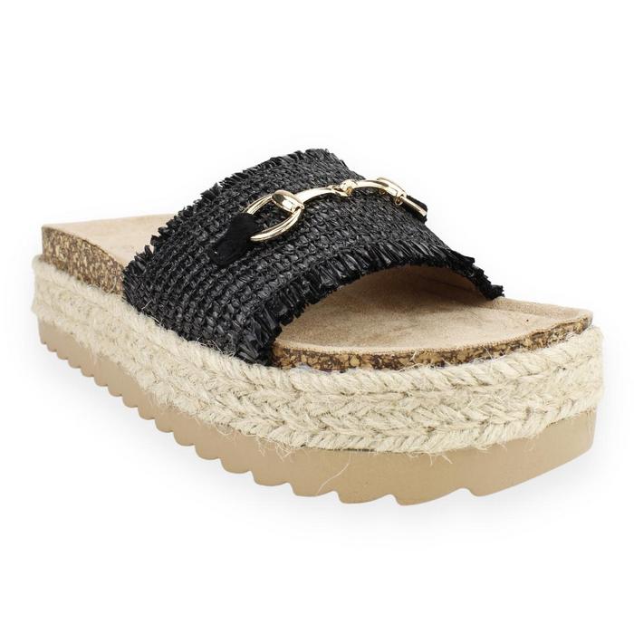 SANDALIAS MUJER NEW WALK NEGRO PLATAFORMA - 2