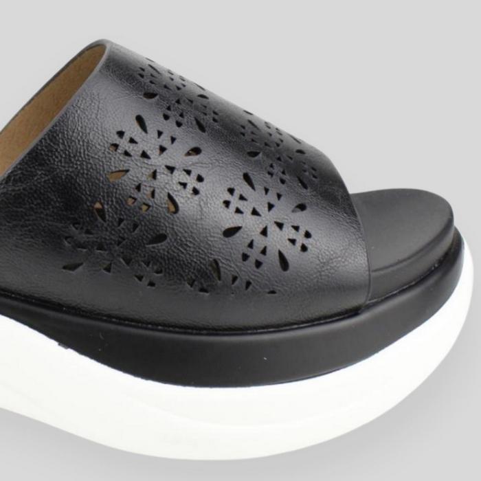 SANDALIAS MUJER NEW WALK NEGRO CHUNKY - 4